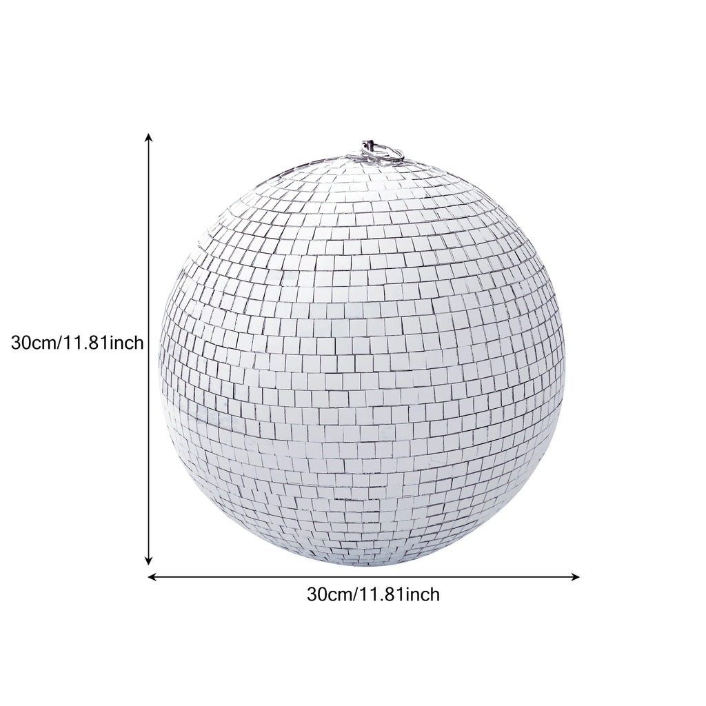 Disco Ball Mirror Ball 12 inch Mirror Ball Large Disco Ball Disco Ball 30 cm,Hanging Party for Party Design,Wedding Decoration.