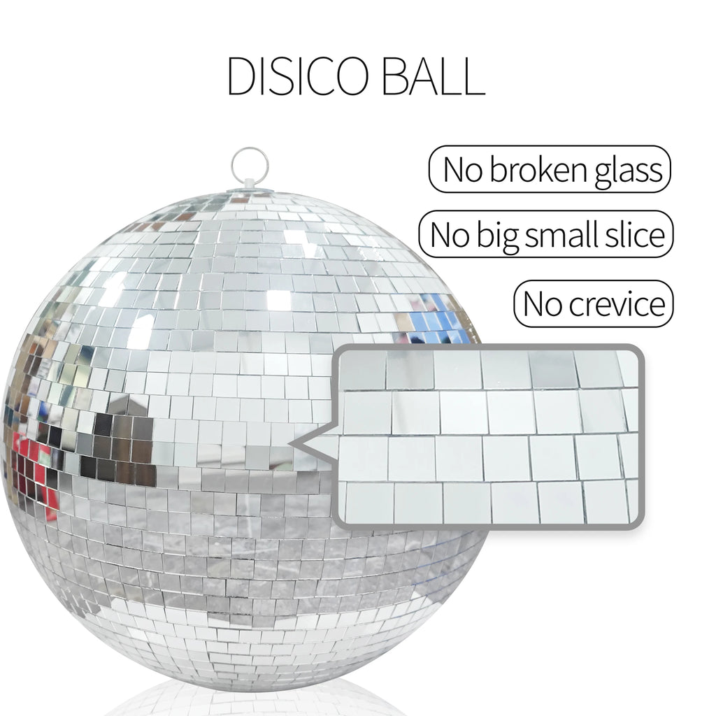 Disco Ball Mirror Ball 12 inch Mirror Ball Large Disco Ball Disco Ball 30 cm,Hanging Party for Party Design,Wedding Decoration.