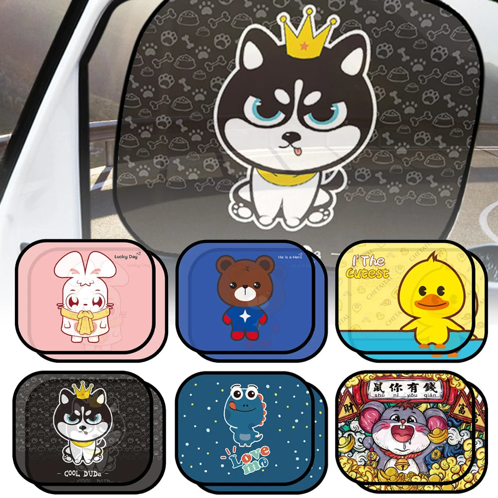 Cartoon Window Shade Characters Sun Car Sun Shade UV Protector