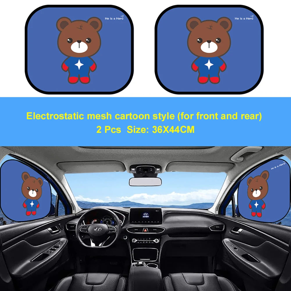 Cartoon Window Shade Characters Sun Car Sun Shade UV Protector