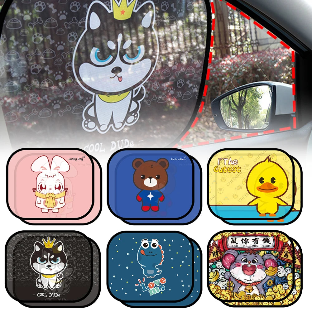 Cartoon Window Shade Characters Sun Car Sun Shade UV Protector