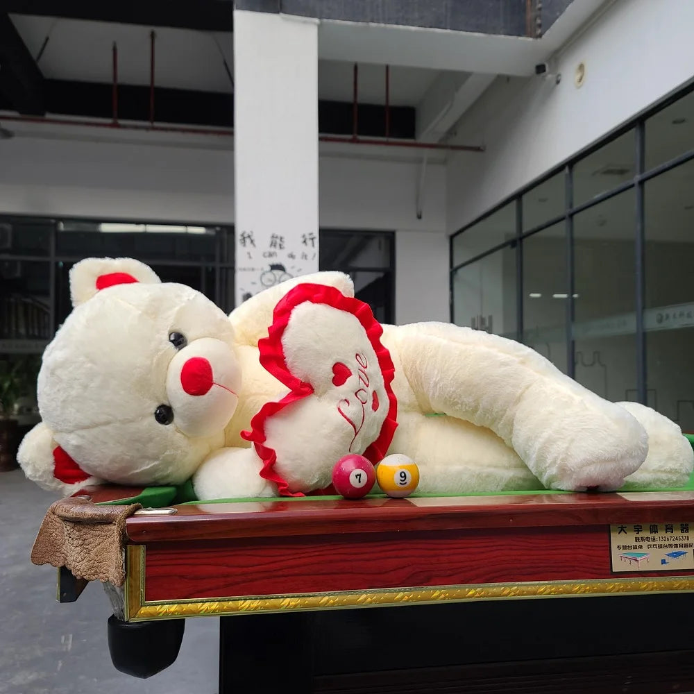 80/100Cm Big Pink Plush Toy Teddy Bear Giant Stuffed Animals Birthday Valentine's Day Gift Soft Pillow Dolls Girlfriend Girl Wif