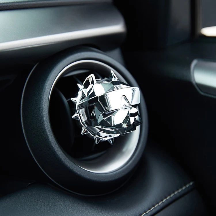 NO PERFUME Bulldog Air Freshener Car Dashboard Ornament Decoration