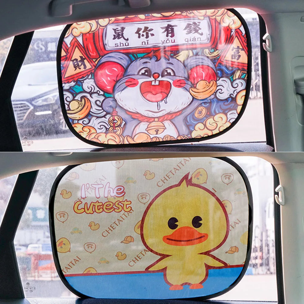 Cartoon Window Shade Characters Sun Car Sun Shade UV Protector