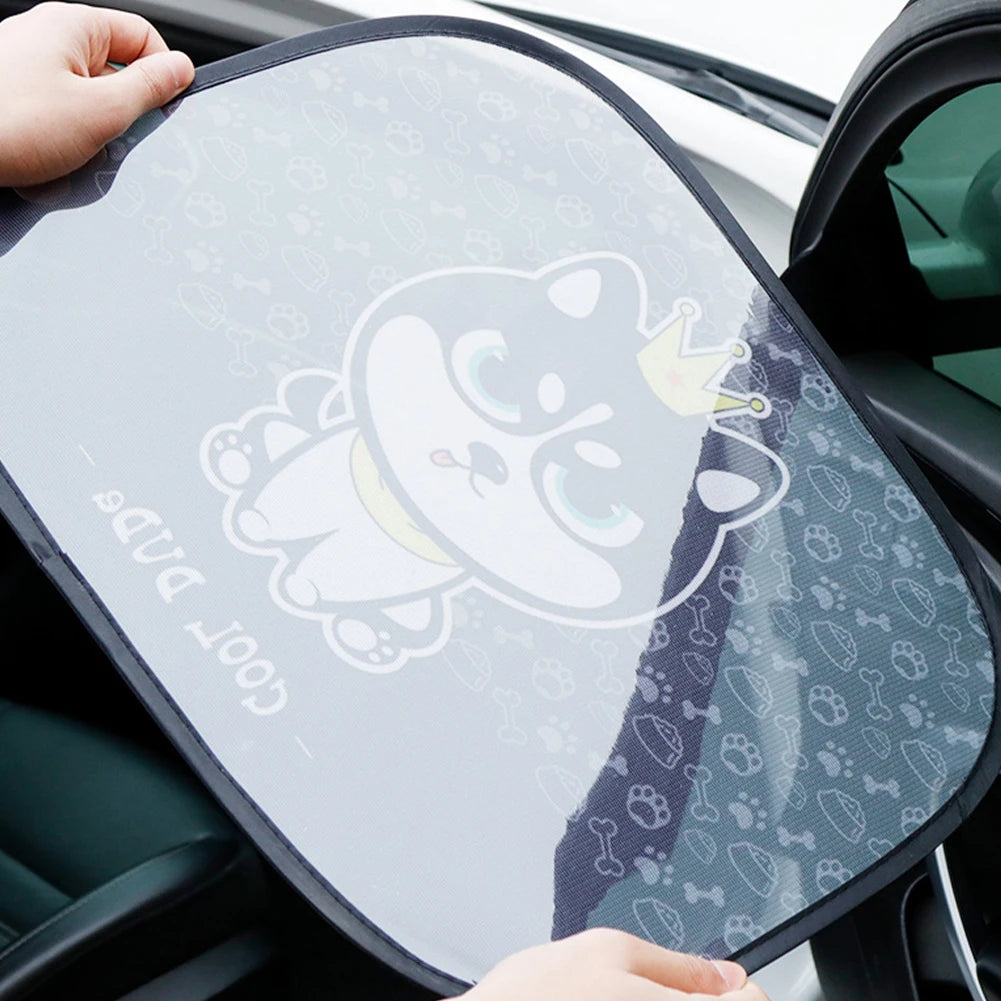 Cartoon Window Shade Characters Sun Car Sun Shade UV Protector