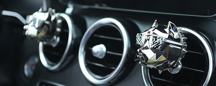 NO PERFUME Bulldog Air Freshener Car Dashboard Ornament Decoration