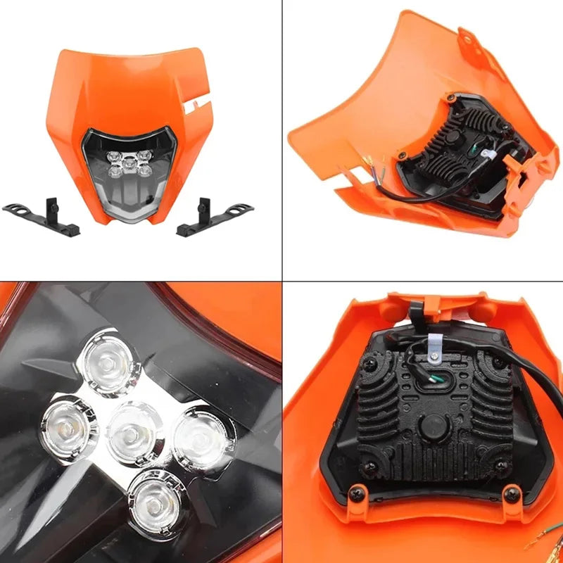 Motorcycle Headlight LED Enduro for Premium Quality Replacement Accessory