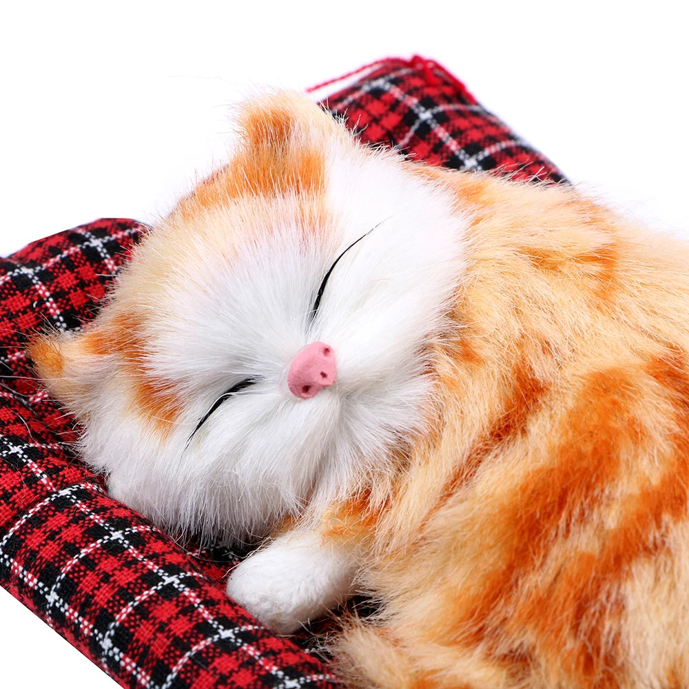 Lovely Plush Kittens Doll Toy Car Dashboard Ornament Decoration