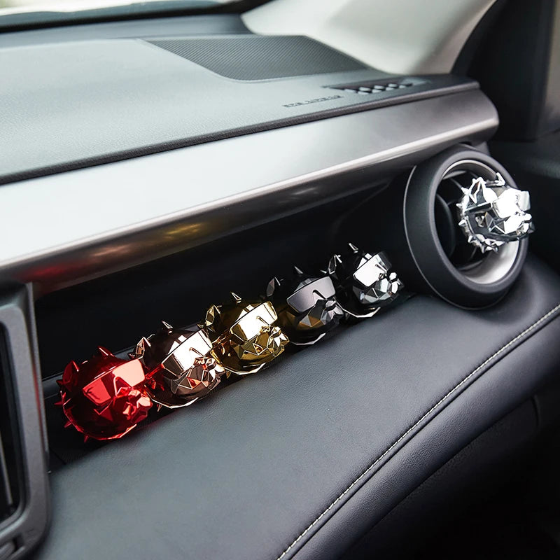 NO PERFUME Bulldog Air Freshener Car Dashboard Ornament Decoration