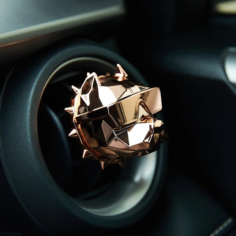 NO PERFUME Bulldog Air Freshener Car Dashboard Ornament Decoration