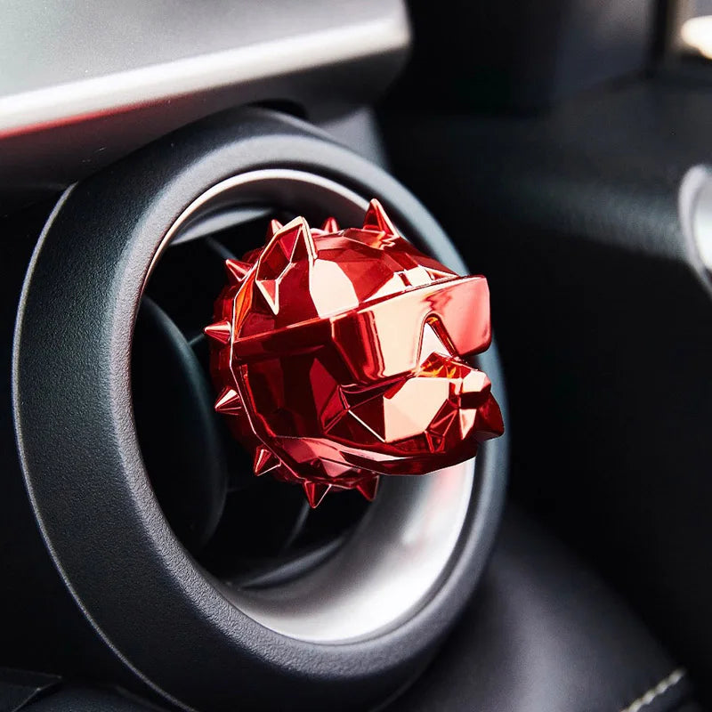 NO PERFUME Bulldog Air Freshener Car Dashboard Ornament Decoration