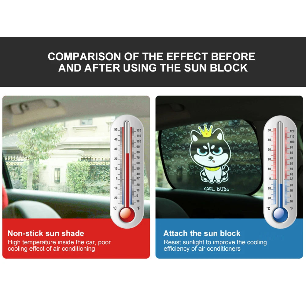 Cartoon Window Shade Characters Sun Car Sun Shade UV Protector