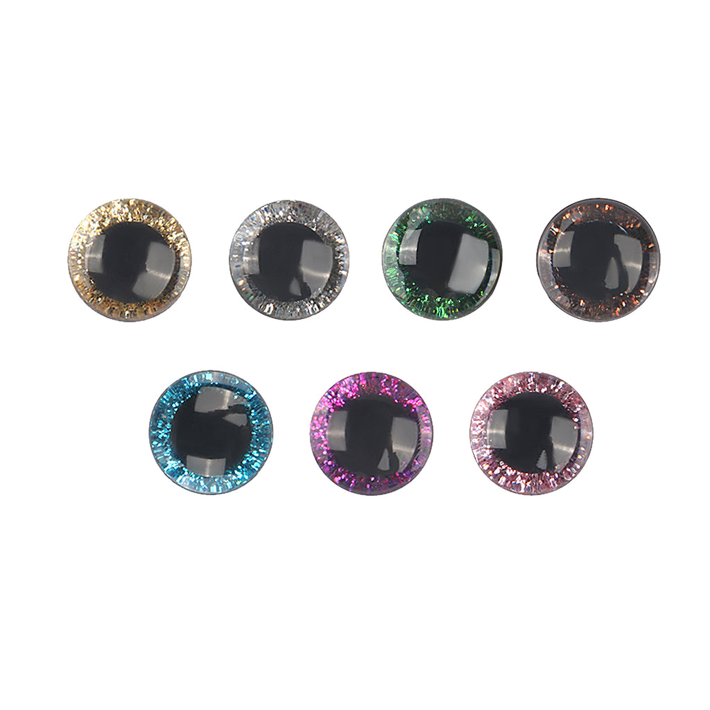 20Sets Plastic Multicolor Eye Sequins Doll Making Safety Eyes Craft Supply