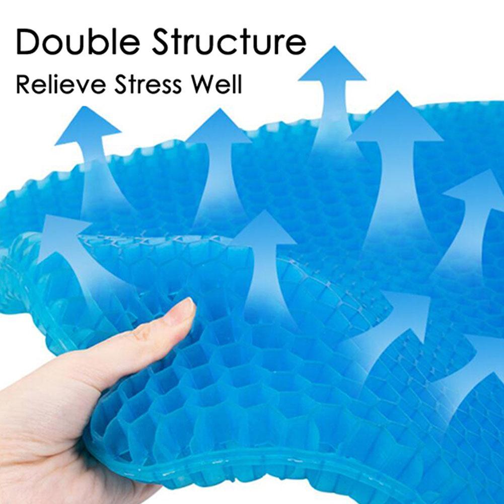 Motorcycle Gel Seat Cushion Breathable Premium Quality Replacement Accessory