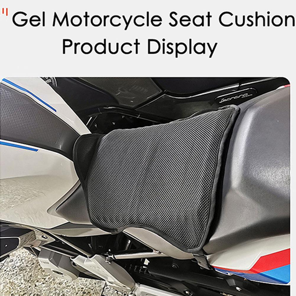 Motorcycle Gel Seat Cushion Breathable Premium Quality Replacement Accessory