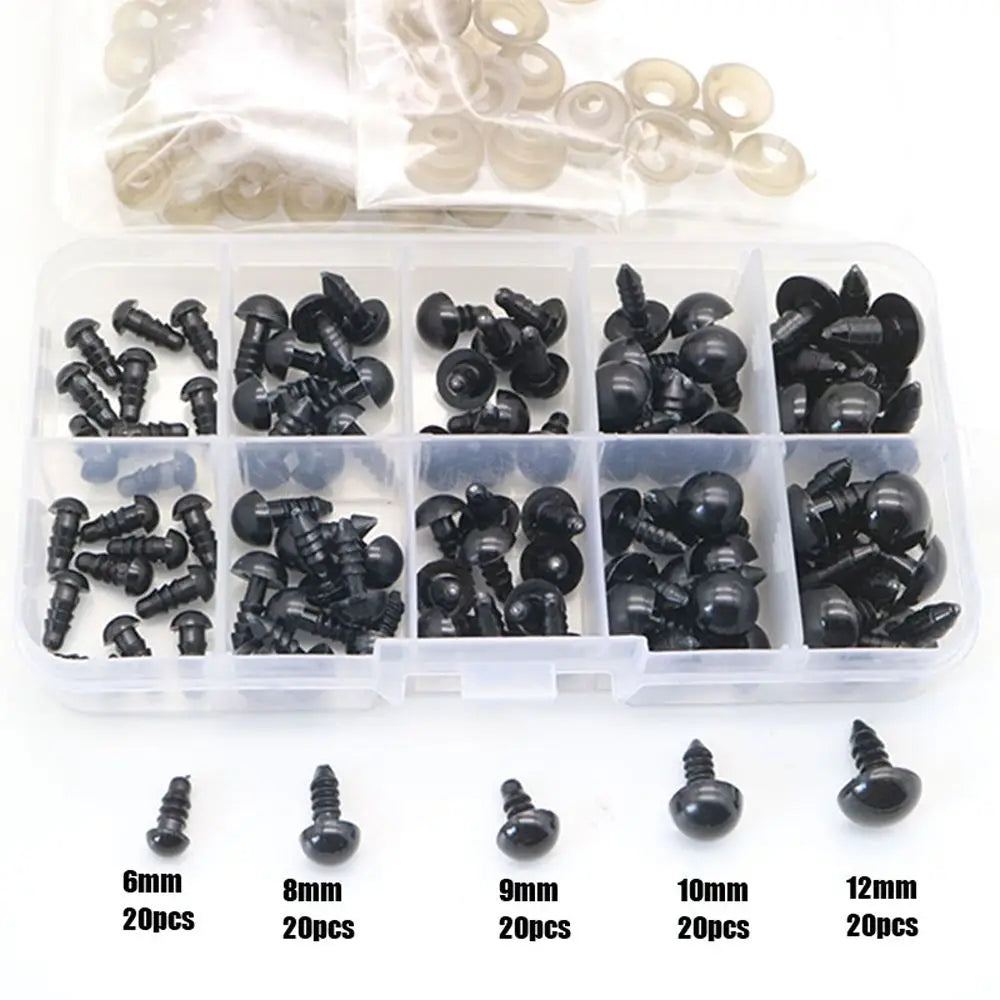 10mm Eyeball Doll Accessories Black Doll Making Safety Eyes Craft Supply