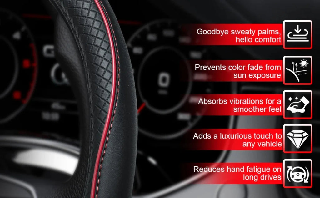Car Steering Wheel Cover, Anti-Slip, Steering Wheel Cover Anti-Slip Comfort