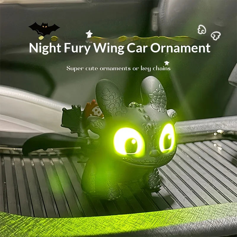 Genuine Cute Glowing Toothless Car Car Dashboard Ornament Decoration