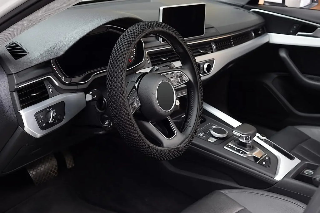 Elastic Steering Wheel Cover, Warm Steering Wheel Cover Anti-Slip Comfort
