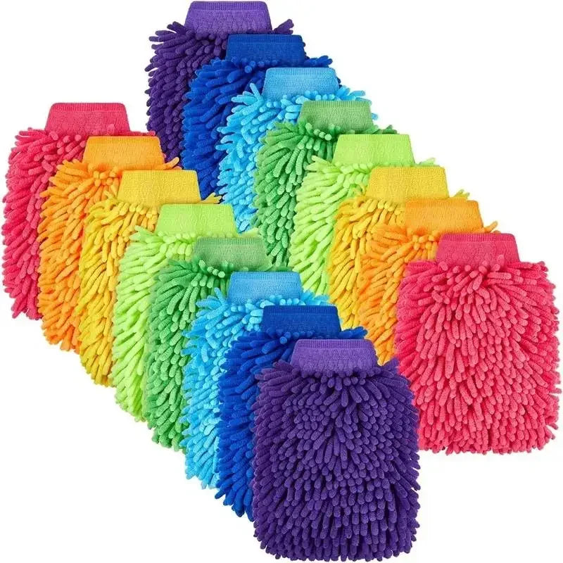 Car Wash Gloves Chenille Coral Premium Quality Replacement Accessory