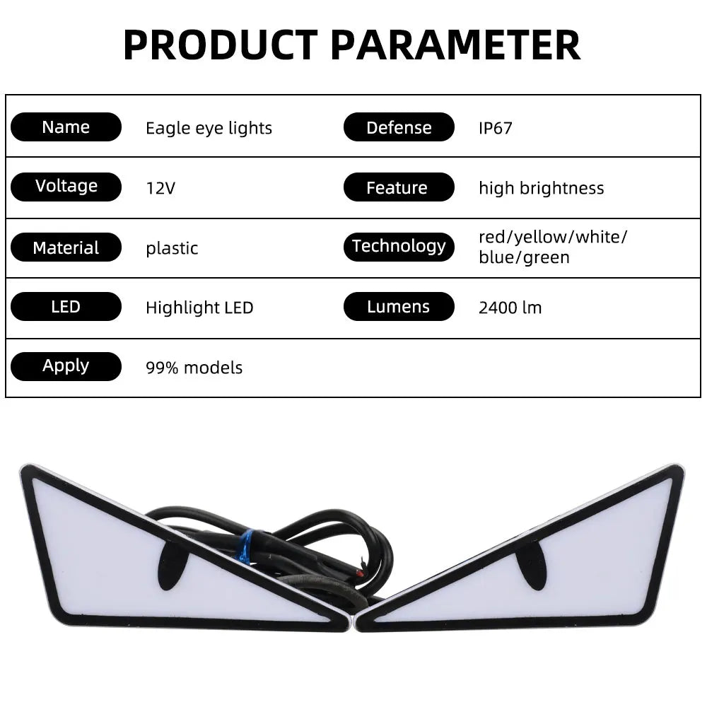 Universal Car LED Devil Eyes Premium Quality Replacement Accessory