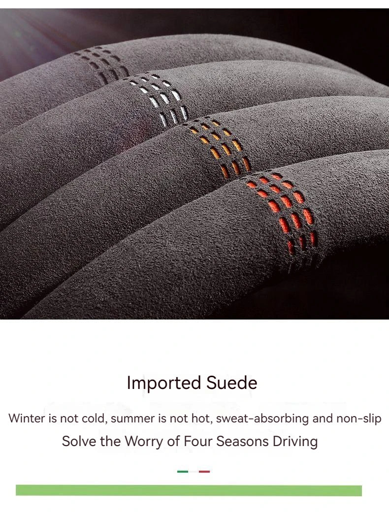 Suede Steering Wheel Cover for Steering Wheel Cover Anti-Slip Comfort