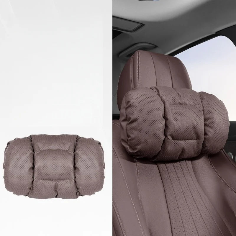 Memory Leather Car Headrest Neck Premium Quality Replacement Accessory