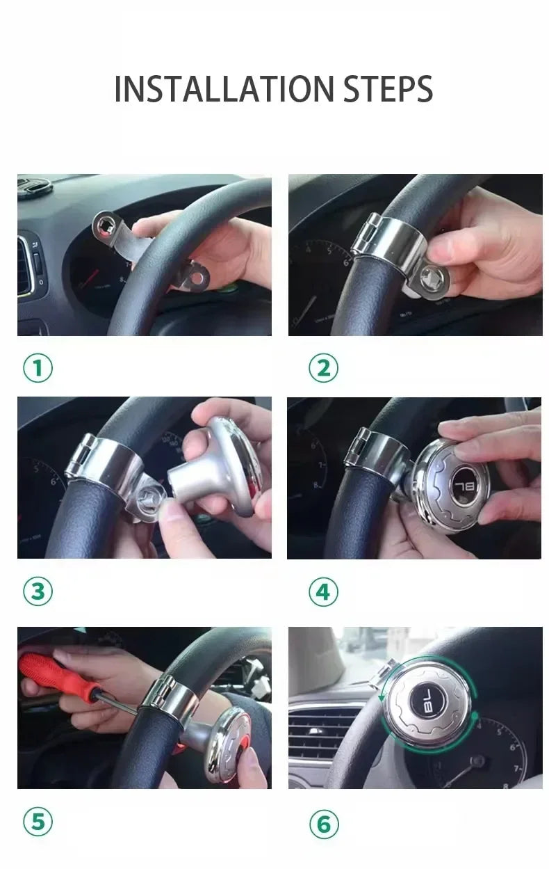 Universal Car Steering Wheel Booster Steering Wheel Cover Anti-Slip Comfort