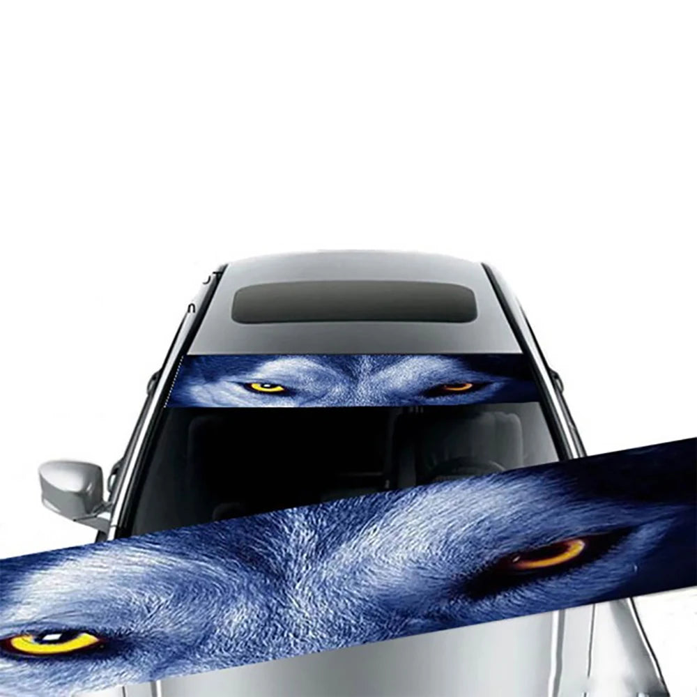 Car Sunshade Stickers Auto Front Car Sun Shade UV Protector
