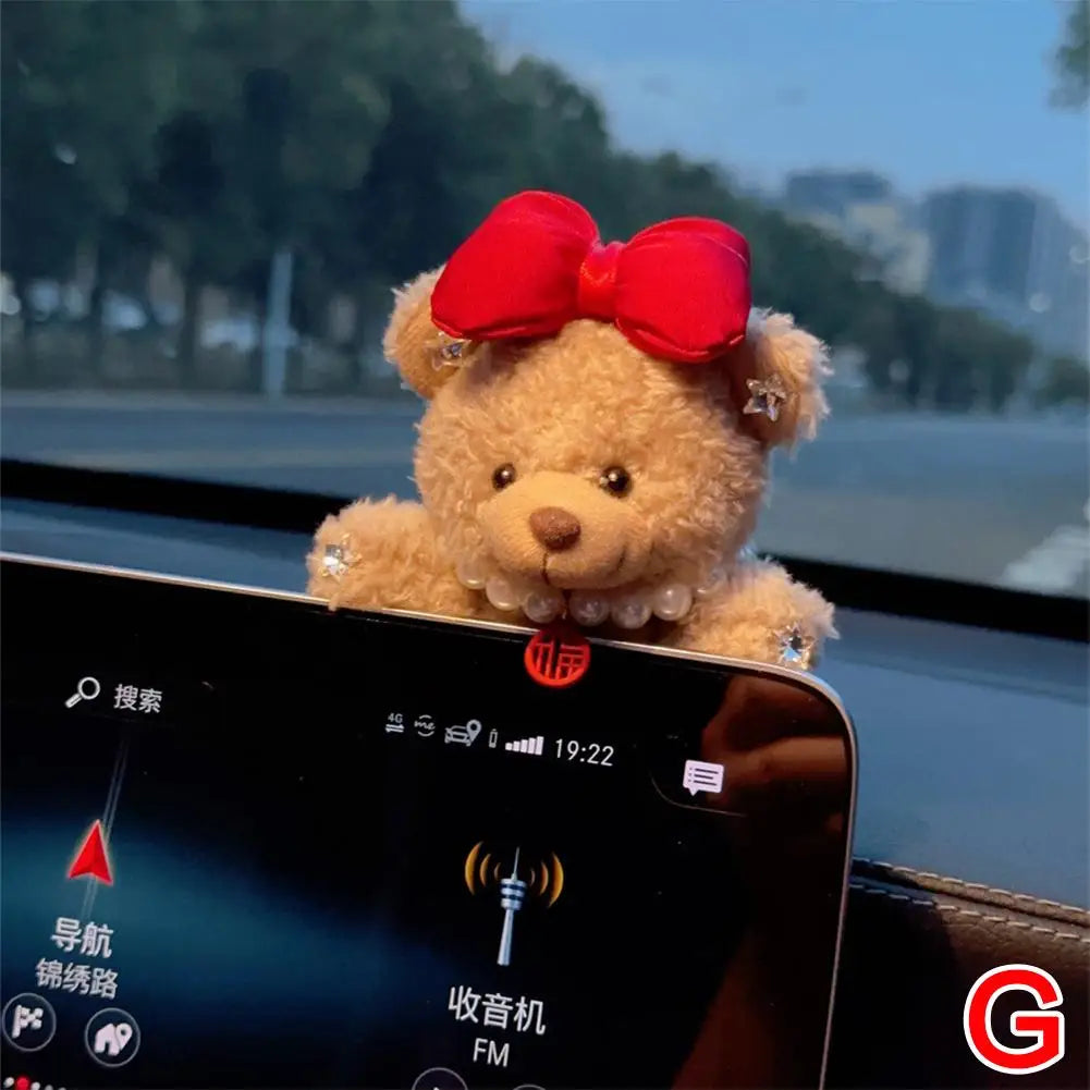 Car Decoration Interior Bear Screen Car Dashboard Ornament Decoration