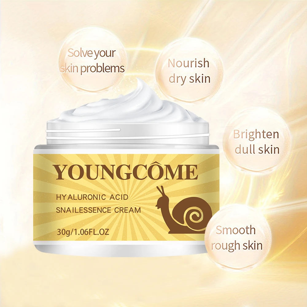 Snail Hyaluronic Acid Essence Cream Deeply Nourishes Skin Improve Roughness Tighten Skin Repair Damaged Skin Smooth wrinkles