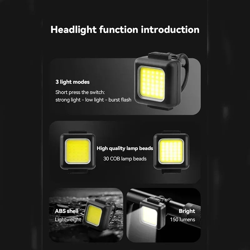 BUCKLOS Bike Light COB Front Premium Quality Replacement Accessory