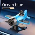 Solar Powered Rotating Airplane Car Car Dashboard Ornament Decoration