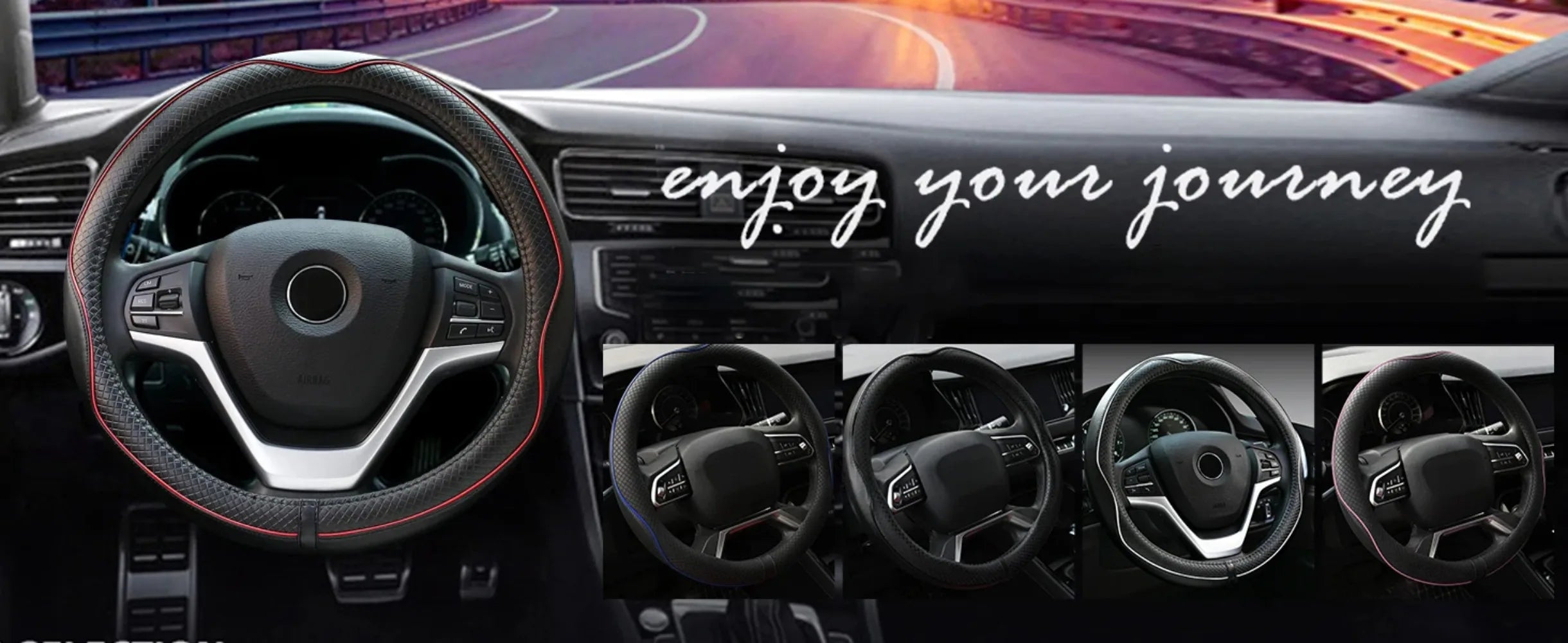 Car Steering Wheel Cover, Anti-Slip, Steering Wheel Cover Anti-Slip Comfort