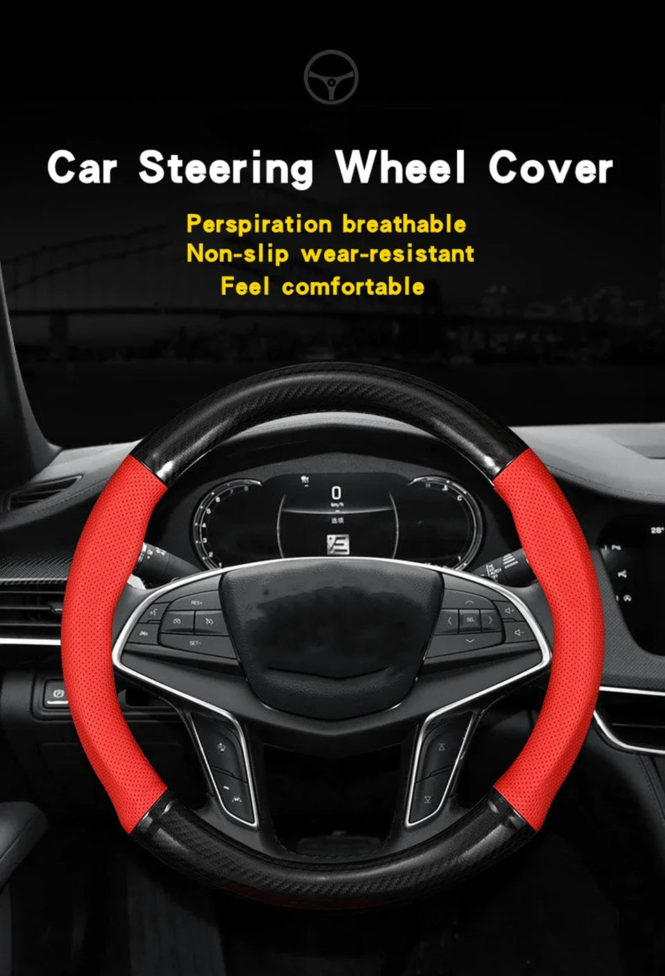 Universal Car Steering Wheel Cover Steering Wheel Cover Anti-Slip Comfort