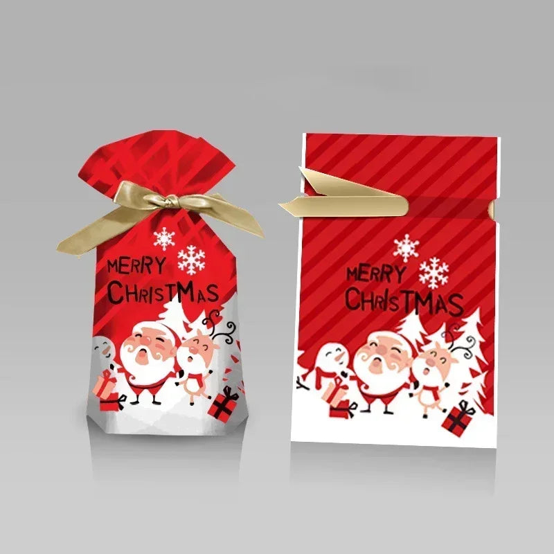 Christmas Gift Bag Christmas Decoration for Home Snowflake Noel Present Bag Christmas Wrap Holders New Year