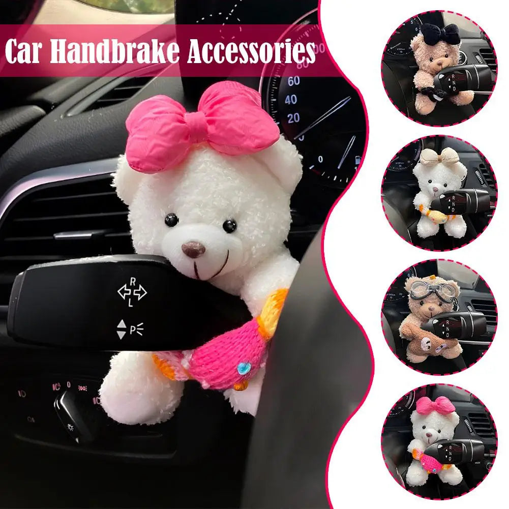 Cute Bear Car Gear Shift Car Dashboard Ornament Decoration