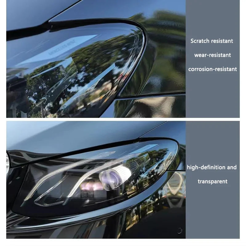 Black/purple TPU photochromic headlight film suitable for any car light decoration, scratch resistant, and protective stickers