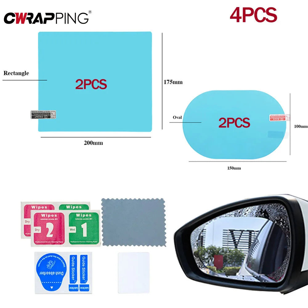 Car Rainproof Film 2 Auto Premium Quality Replacement Accessory
