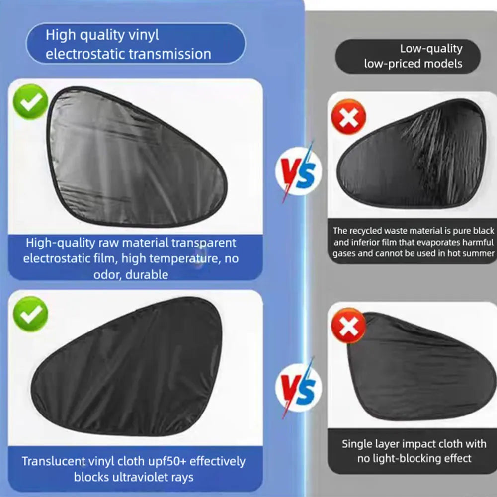 New Electrostatic Sun Visor for Car Sun Shade UV Protector