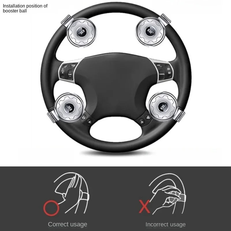 Car Steering Wheel Booster Ball Steering Wheel Cover Anti-Slip Comfort