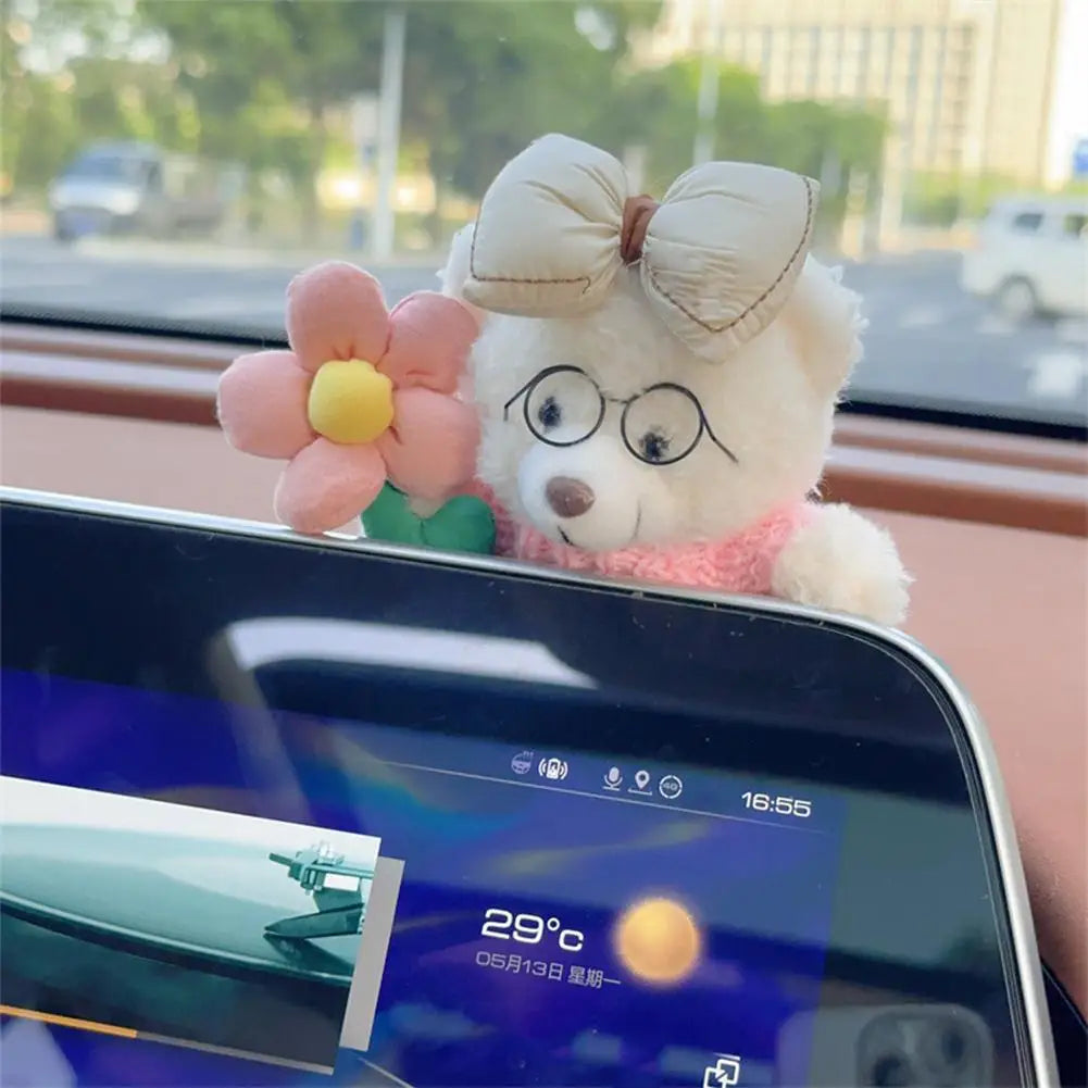 Car Decoration Interior Bear Screen Car Dashboard Ornament Decoration