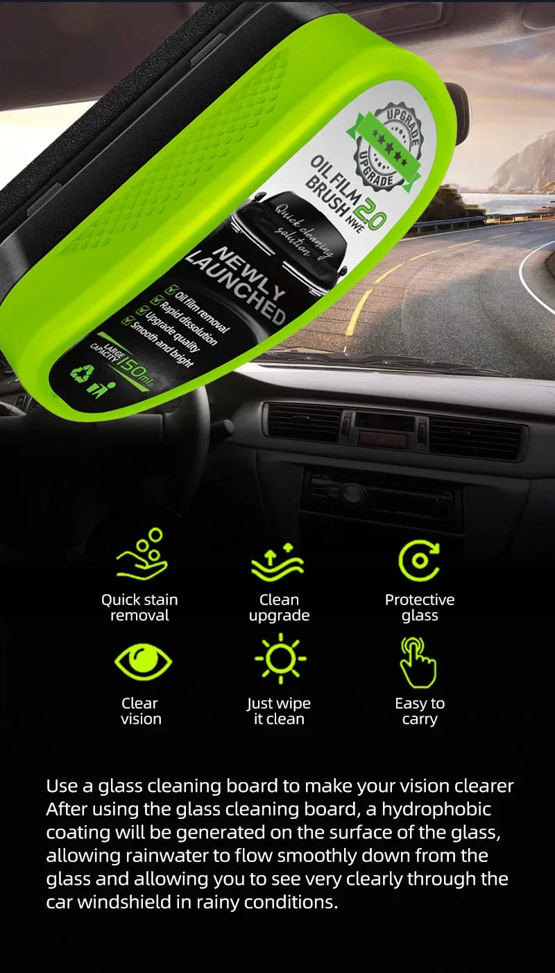 Automotive Oil Film Cleaning Brush, Premium Quality Replacement Accessory