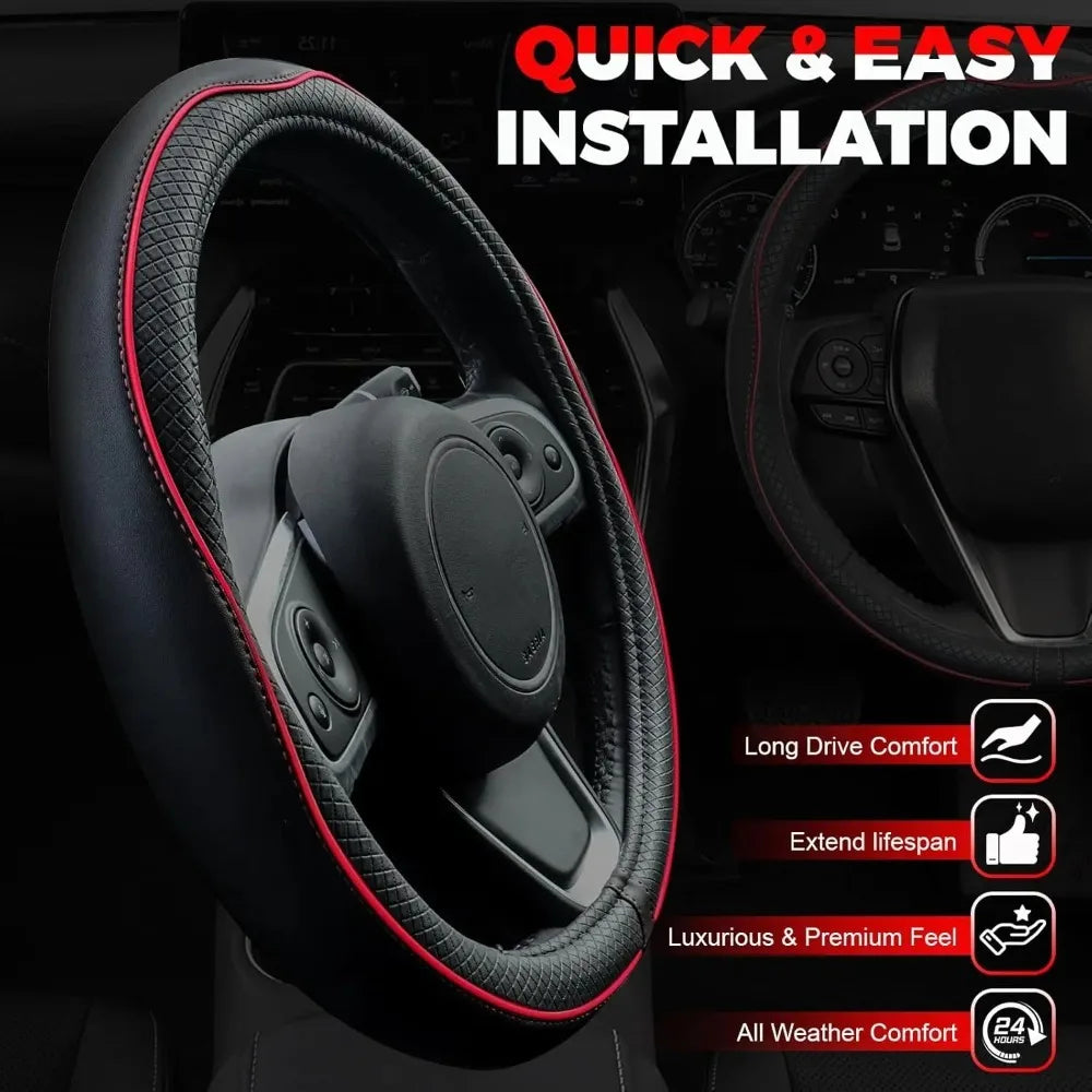 Car Steering Wheel Cover, Anti-Slip, Steering Wheel Cover Anti-Slip Comfort