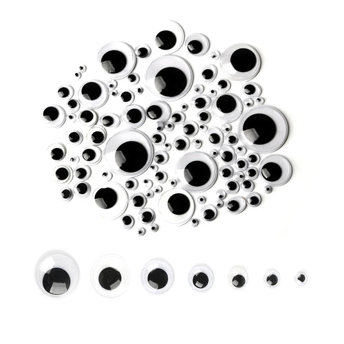 100pcs/200/550pcs Self-adhesive Googly Wiggle Eyes Premium Quality Replacement Accessory