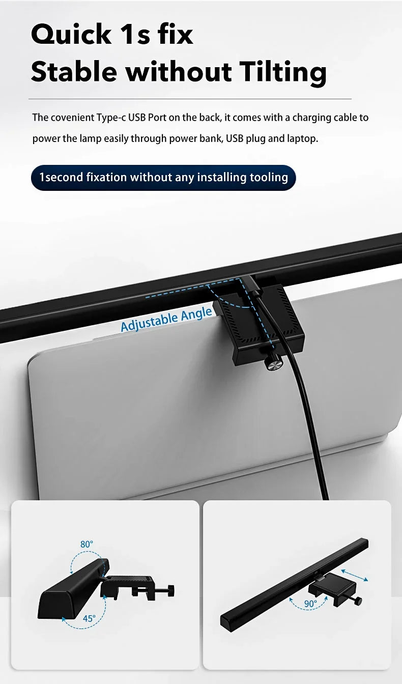 LED Monitor Light Bar 33cm LED Computer Monitor Light Bar Desk Lamp