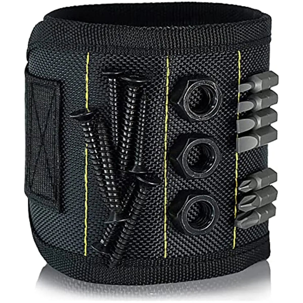 Magnetic Tool screw nut small wrench or screwdriver holder black velcro strap nylon