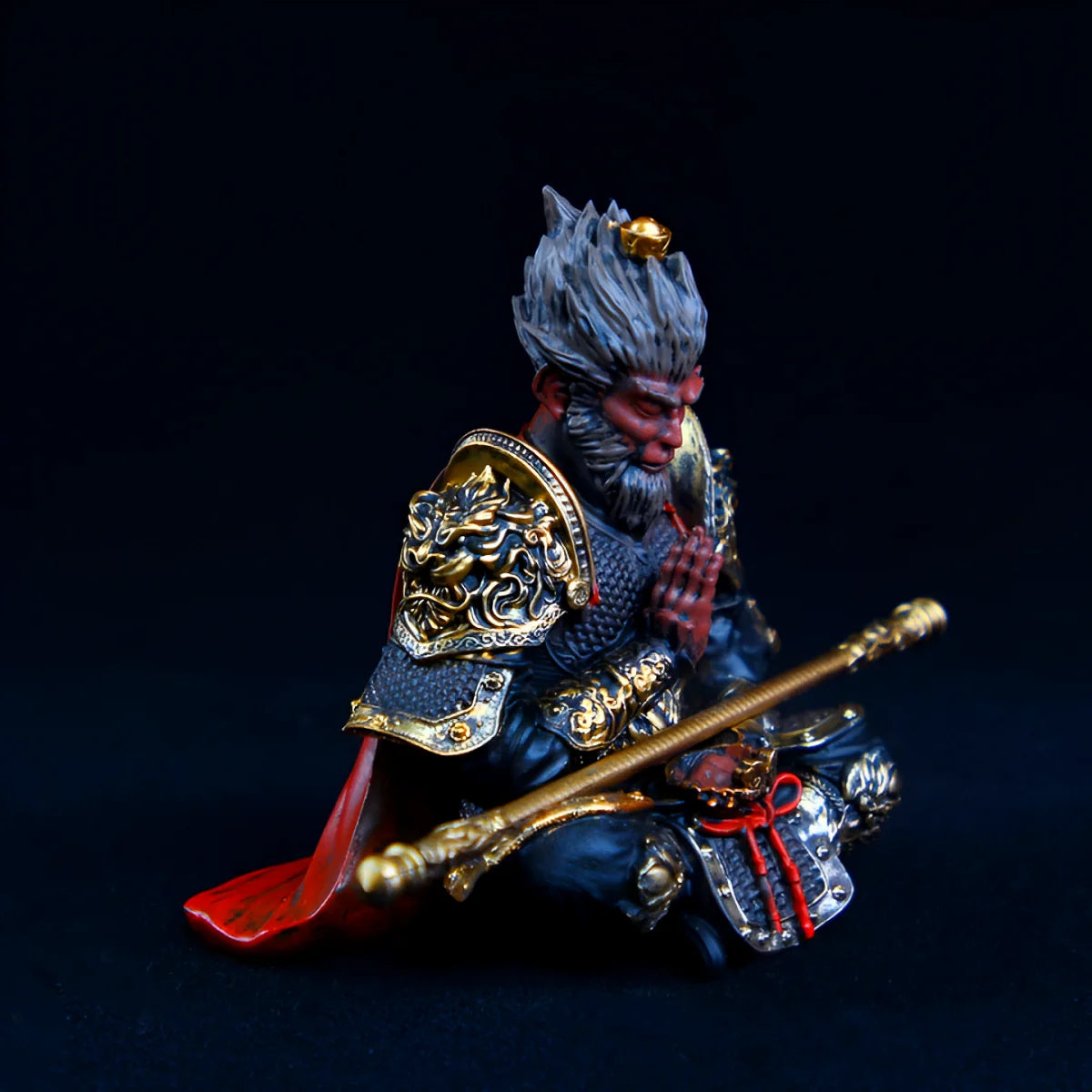 Vibrant Monkey King Figurine 1 Car Dashboard Ornament Decoration