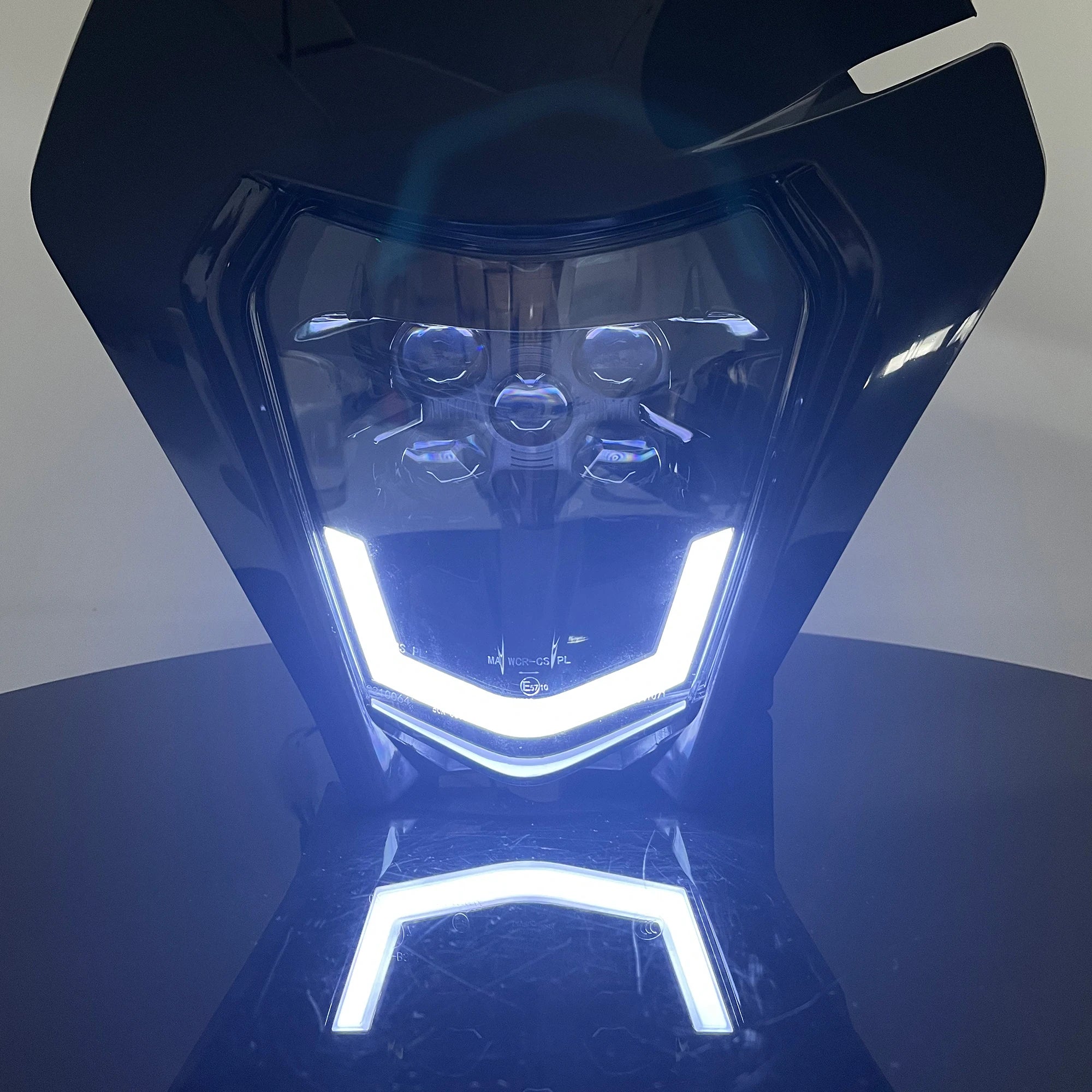 Motorcycle LED Headlight Plate for Premium Quality Replacement Accessory