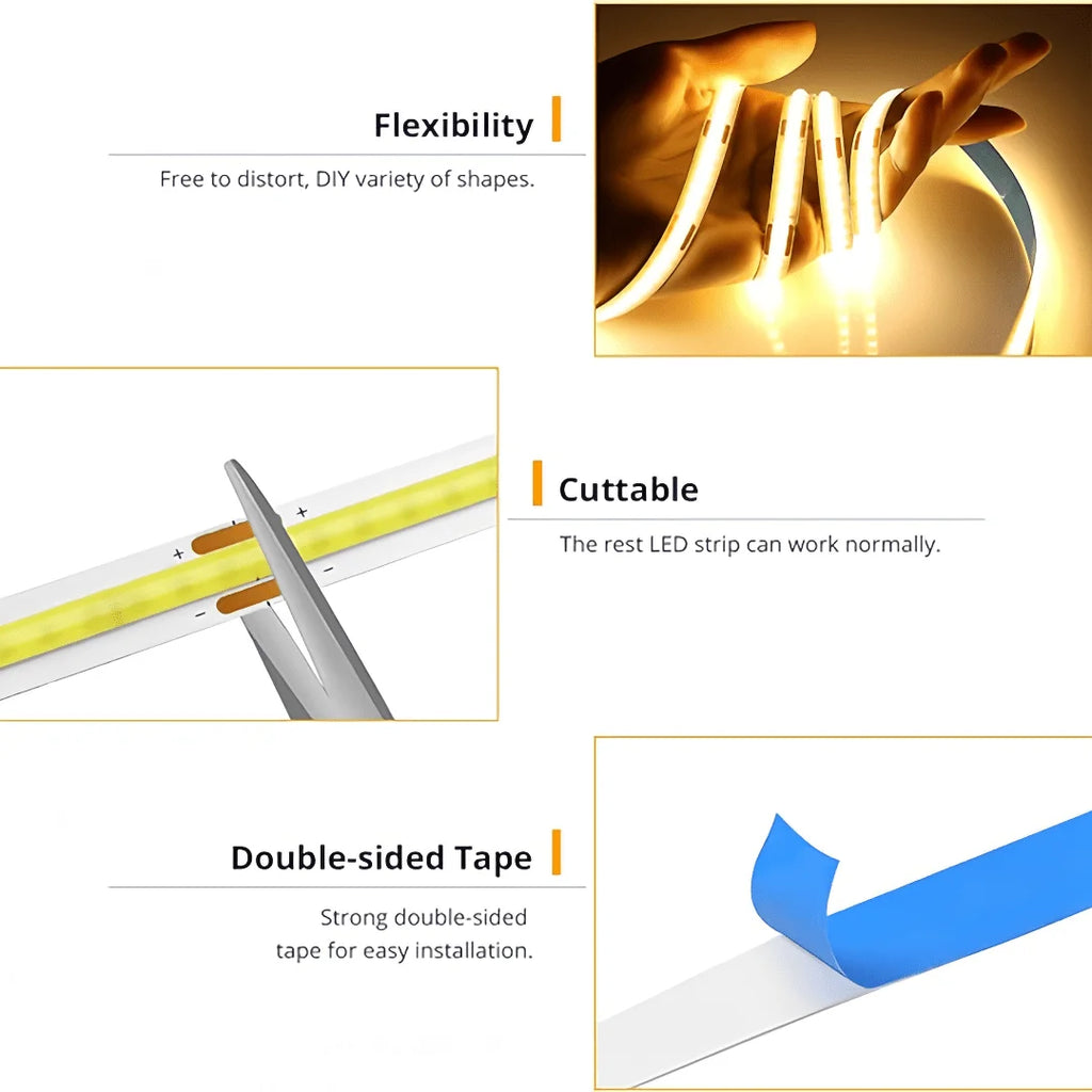 LED COB Light Strip Touch Premium Quality Replacement Accessory
